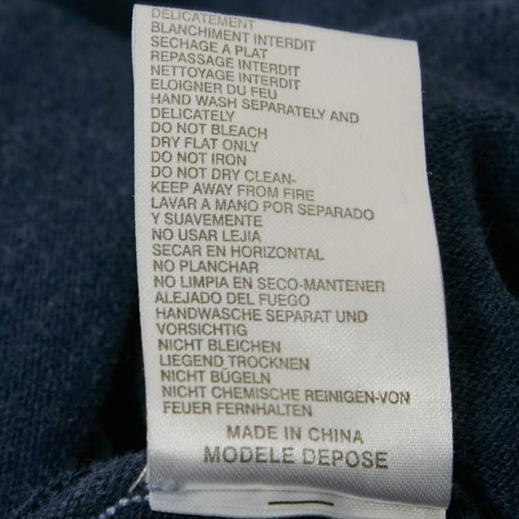 Pre Owned Maje Blue Silk Knit Sweatshirt One Size 