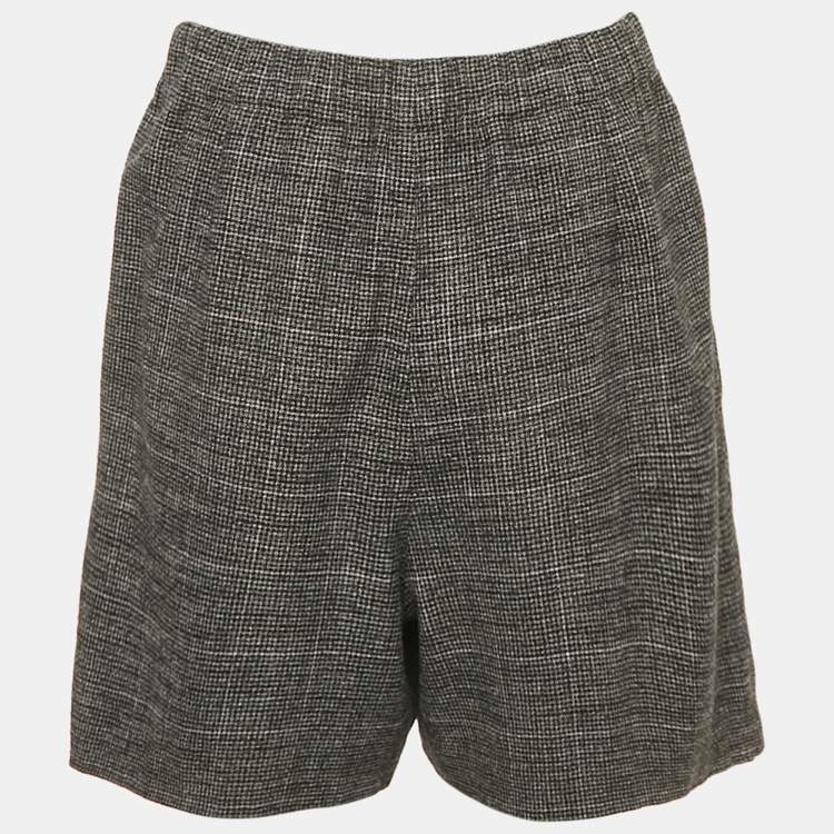 Pre Owned Maje Black Houndstooth Skorts L