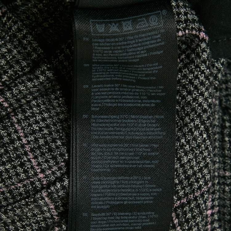 Pre Owned Maje Black Houndstooth Skorts L