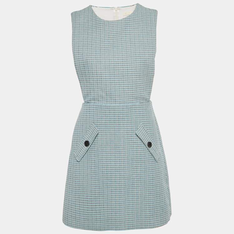 Pre Owned Maje Blue Patterned Cotton Riopa Mini Dress L