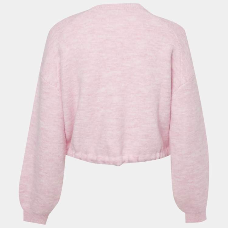 Pre Owned Maje Pink Wool Blend Sweater S