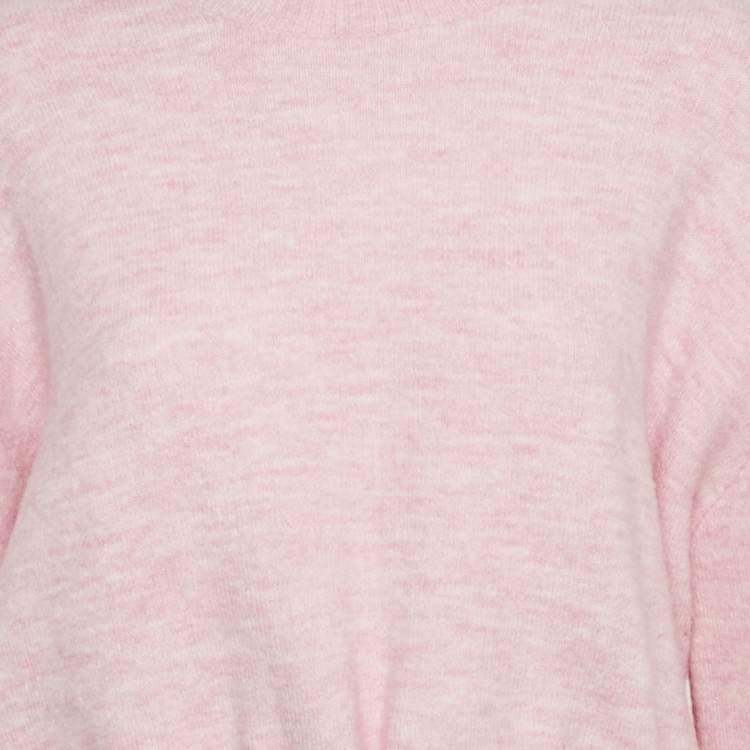 Pre Owned Maje Pink Wool Blend Sweater S