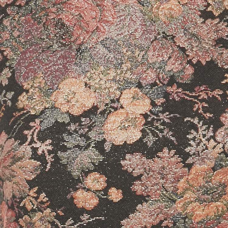 Pre Owned Maje Black Floral Jacquard Mini Dress S