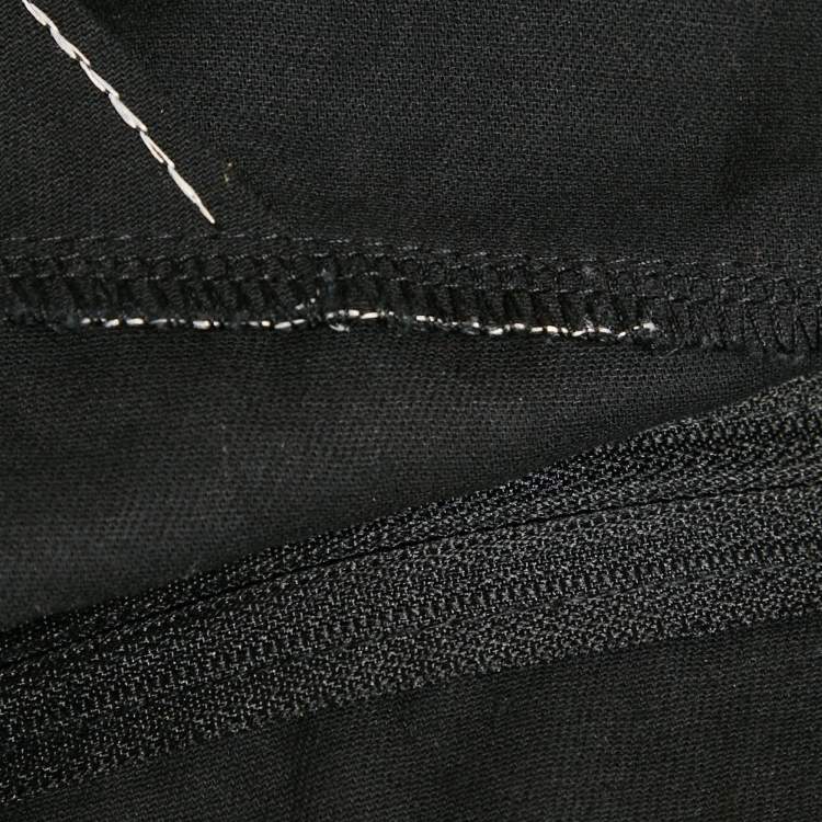 Pre Owned Maje Black Embroidered Cotton Top S