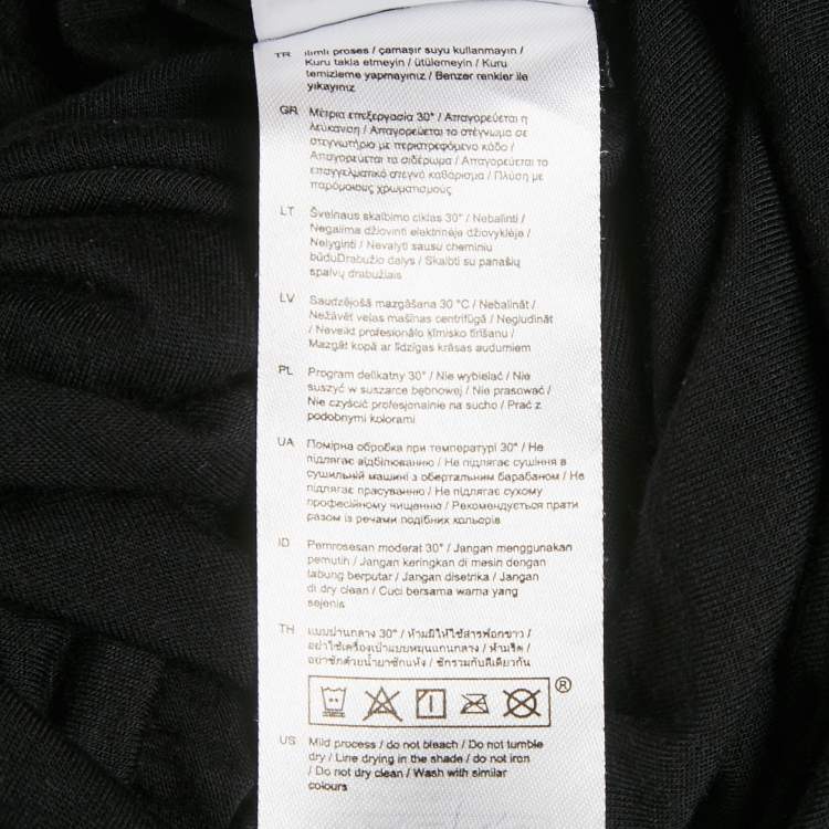 Pre Owned Maje Black Embellished Crepe One Shoulder Maxi Dress S 