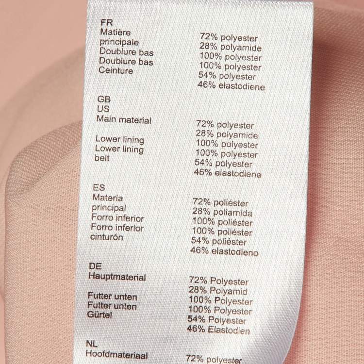 Pre Owned Maje Peach Fil Coupe Mesh Joshua Rose Short Skirt L 