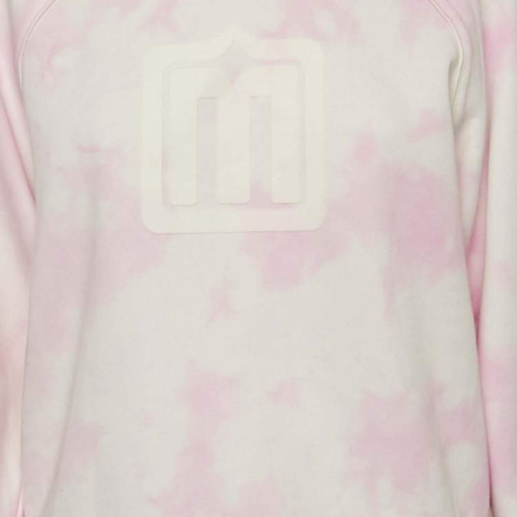 مملوكة مسبقًا Maje Pink Tie-Dye Cotton Sweatshirt M