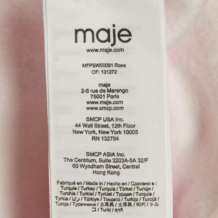 مملوكة مسبقًا Maje Pink Tie-Dye Cotton Sweatshirt M