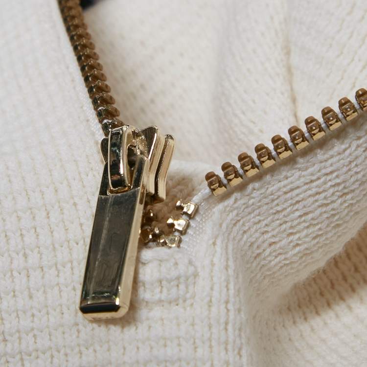 Pre Owned Maje Ecru Cotton Knit Jerome Mini Skirt S 