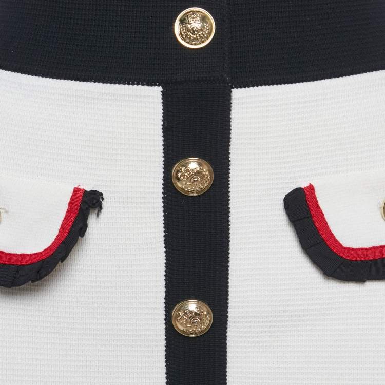 Pre Owned Maje Ecru Cotton Knit Jerome Mini Skirt S 