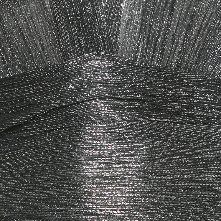 Pre Owned Maje Black Metallic Unny Mini Dress S 