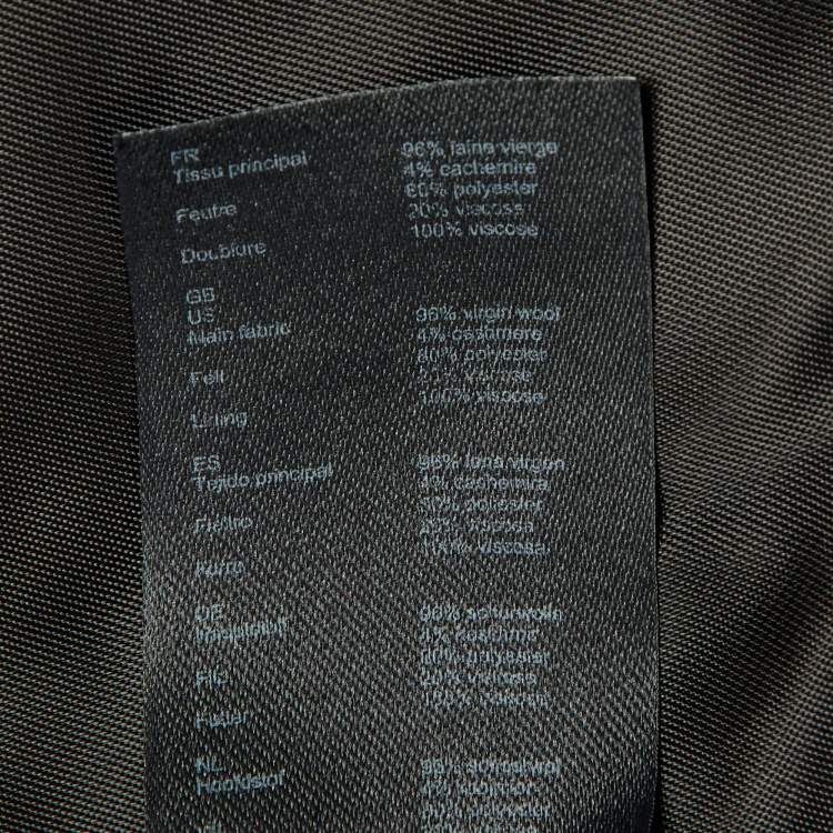 Pre Owned Maje Navy Blue Striped Wool Single Breasted Blazer L