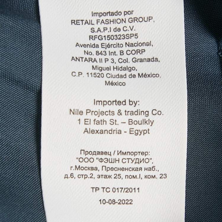 Pre Owned Maje Navy Blue Satin Cut Work Detail Ribroda Mini Dress S