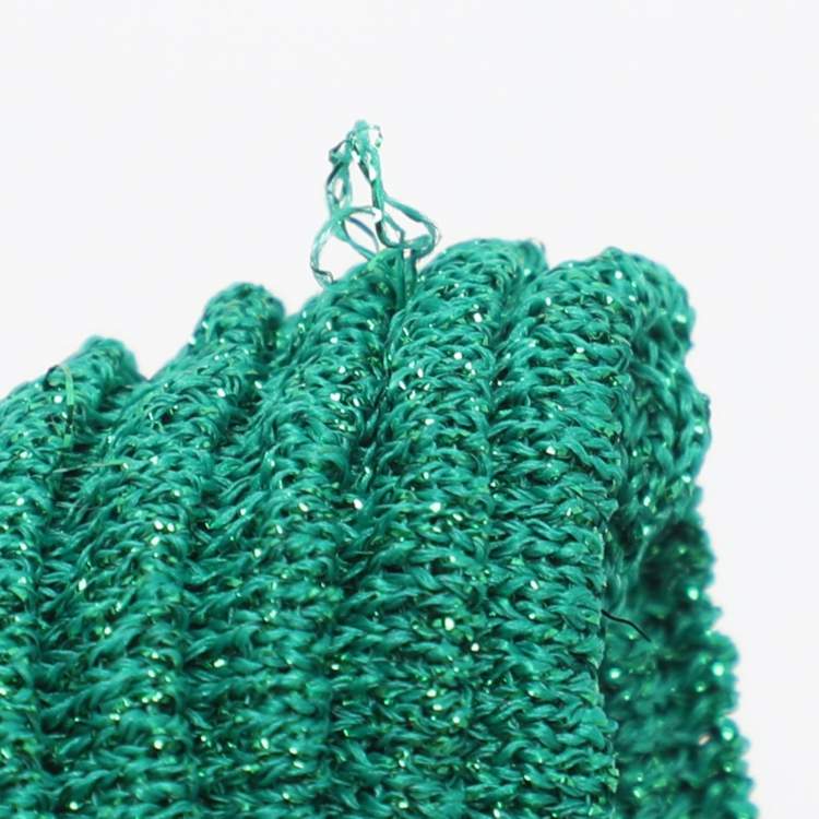 Pre Owned Maje Green Lurex Knit Pleated Maxi Skirt S