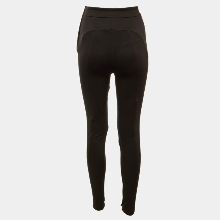 مملوكة مسبقًا Maje Black Jersey Presy Jeggings S