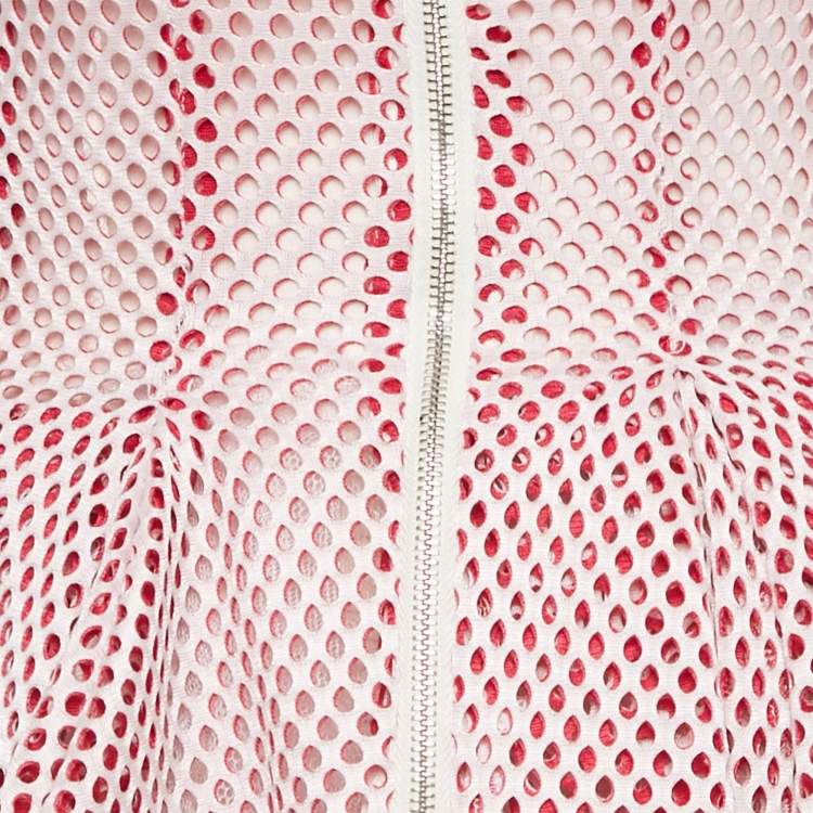 Pre Owned Maje Pink Mesh Sleeveless Mini Dress S 