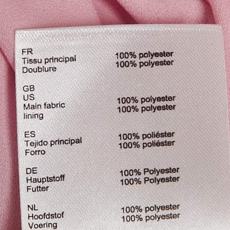 Pre Owned Maje Lilac Crepe Pleated Rocket Midi Dress S