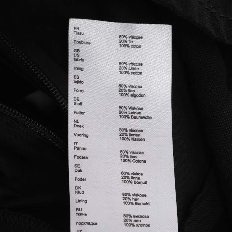 Pre Owned Maje Black Viscose Mini Skirt S