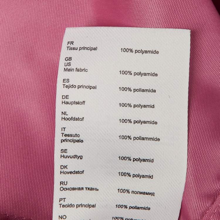 مملوكة مسبقًا Maje Pink Nylon Oversized Windbreaker Shirt  S 