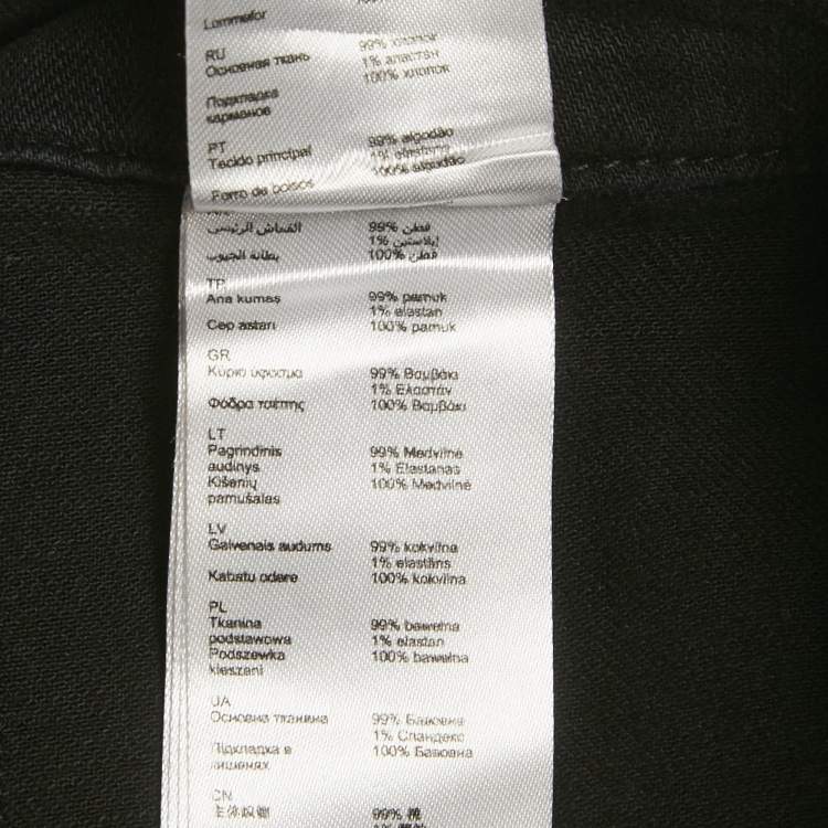 Pre Owned Maje Black Denim Strap Detail Ritana Mini Skirt S