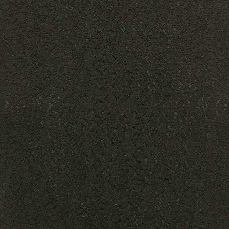 مملوكة مسبقًا Maje Black Semi Sheer Stretch Lace Cutaway Maxi Dress L