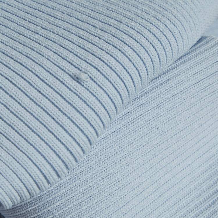 مملوكة مسبقًا Maje Blue Rib Knit Shorts Dress M