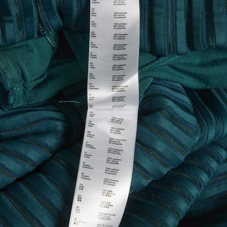 Pre Owned Maje Green Mesh Julien Mini Skirt S