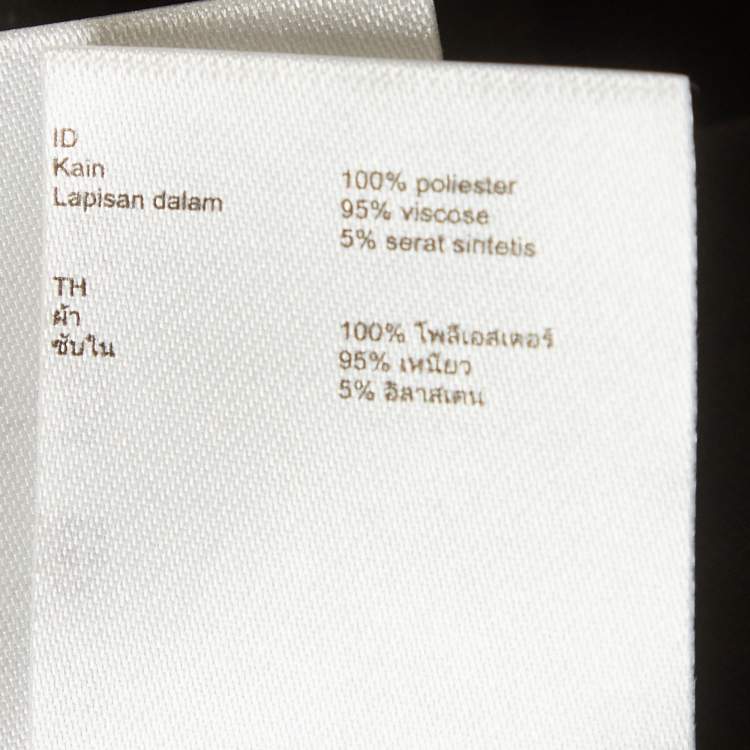 Pre Owned Maje Black Mesh Flared Raining Midi Dress S