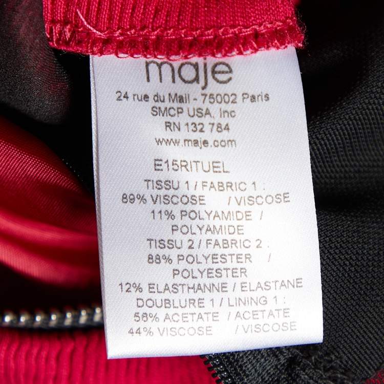 Pre Owned Maje Pink Textured Sleeveless Mini Dress M