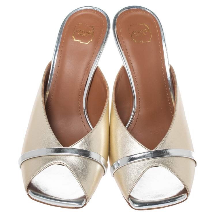 malone souliers gold heels