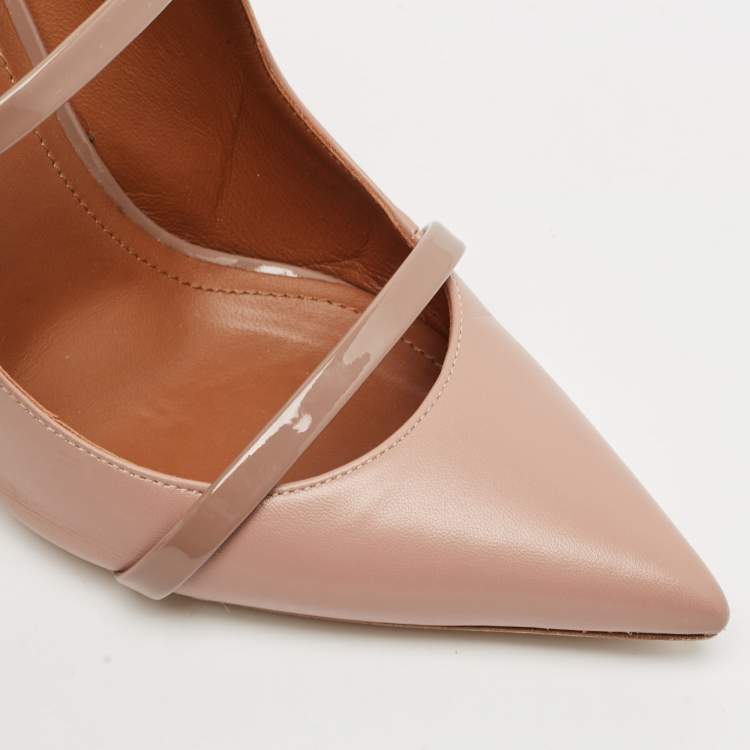 مملوكة مسبقًا Malone Souliers Beige Leather Maureen Pumps Size 40
