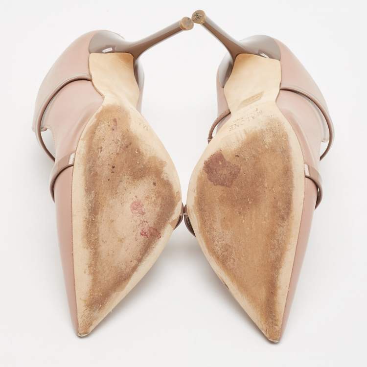مملوكة مسبقًا Malone Souliers Beige Leather Maureen Pumps Size 40
