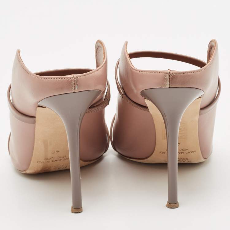 مملوكة مسبقًا Malone Souliers Beige Leather Maureen Pumps Size 40