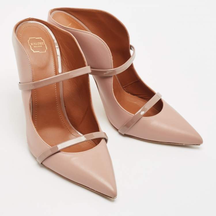 مملوكة مسبقًا Malone Souliers Beige Leather Maureen Pumps Size 40