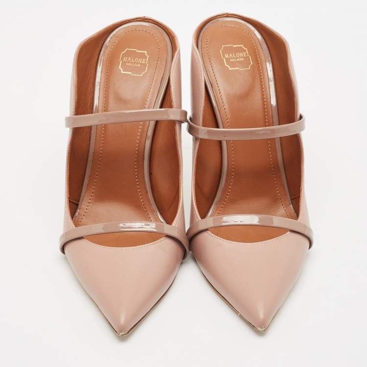 مملوكة مسبقًا Malone Souliers Beige Leather Maureen Pumps Size 40