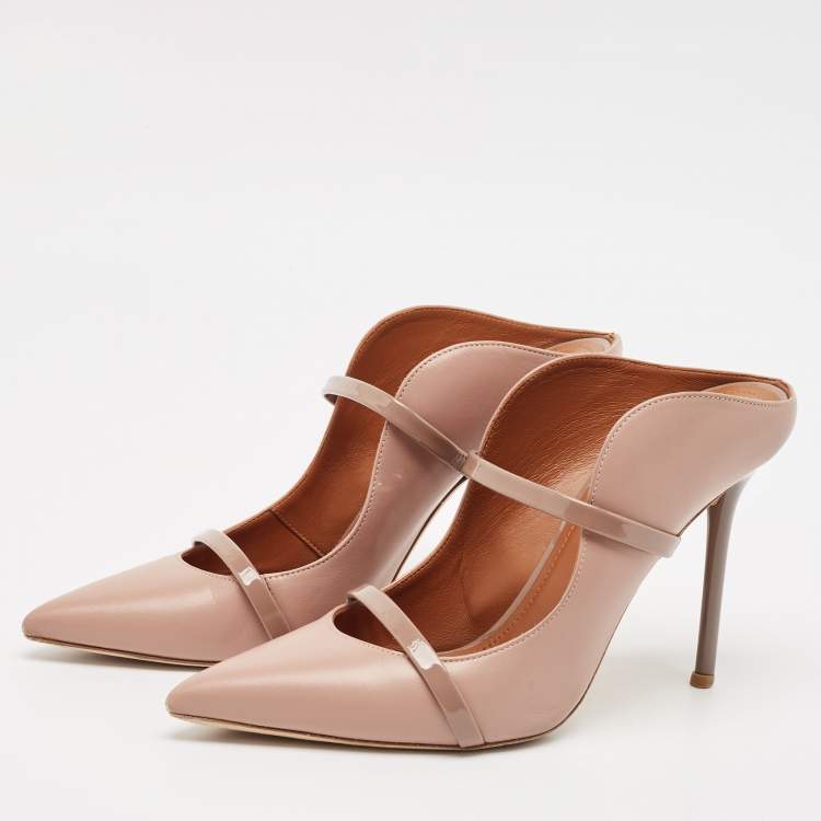 مملوكة مسبقًا Malone Souliers Beige Leather Maureen Pumps Size 40