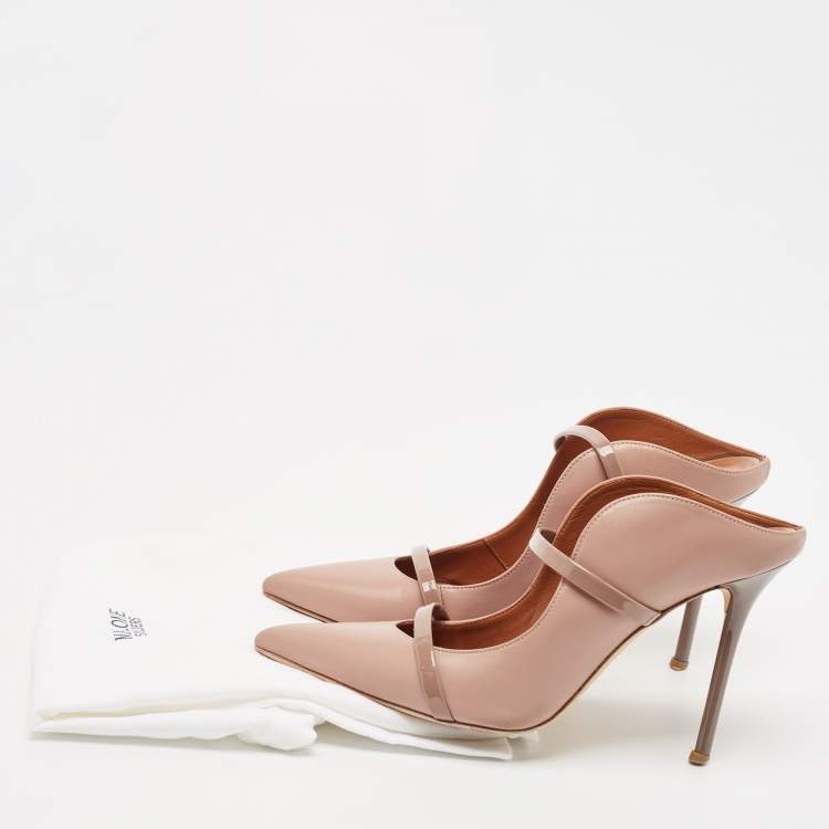 مملوكة مسبقًا Malone Souliers Beige Leather Maureen Pumps Size 40