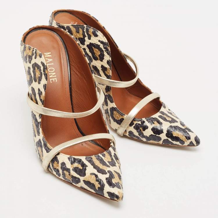 Pre Owned Malone Souliers Multicolor Python Maureen Pumps Size 36