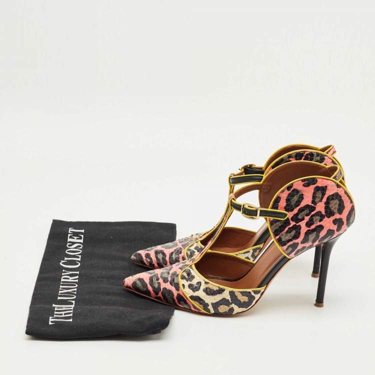 مملوكة مسبقًا Malone Souliers Multicolor Python Leather Imogen Pumps Size 37