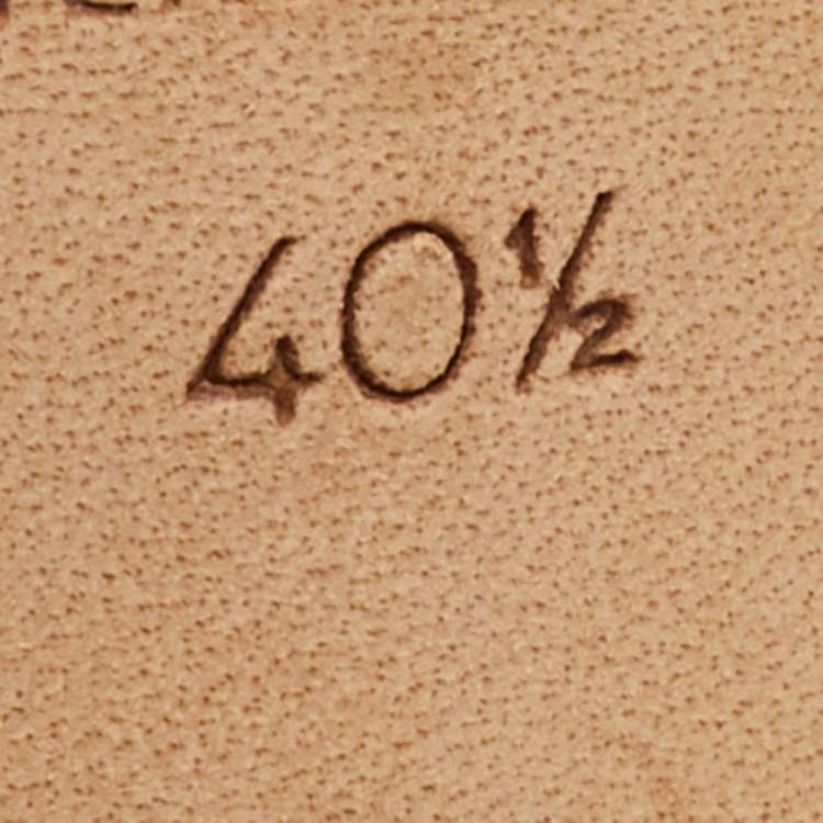 Pre Owned Malone Souliers Off White Leather and Patent Maureen Pointed Toe Mules Size 40.5