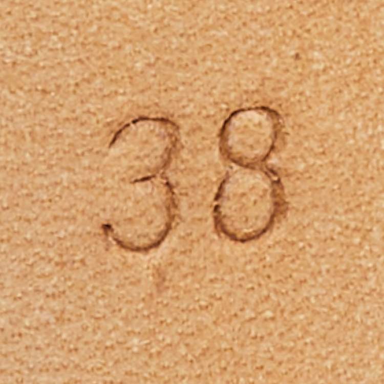 Pre Owned Malone Souliers Beige Leather and Patent Leather Pointed Toe Maureen Mules Size 38