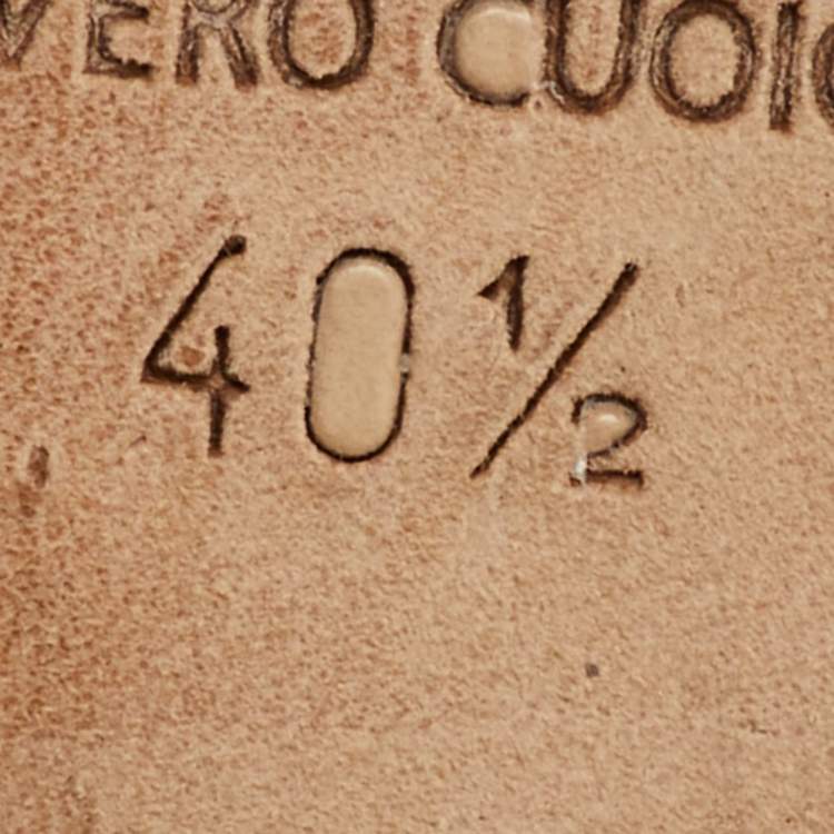 Pre Owned Malone Souliers White Perforated Leather and Maisie Cord Pointed Toe Mules Size 40.5