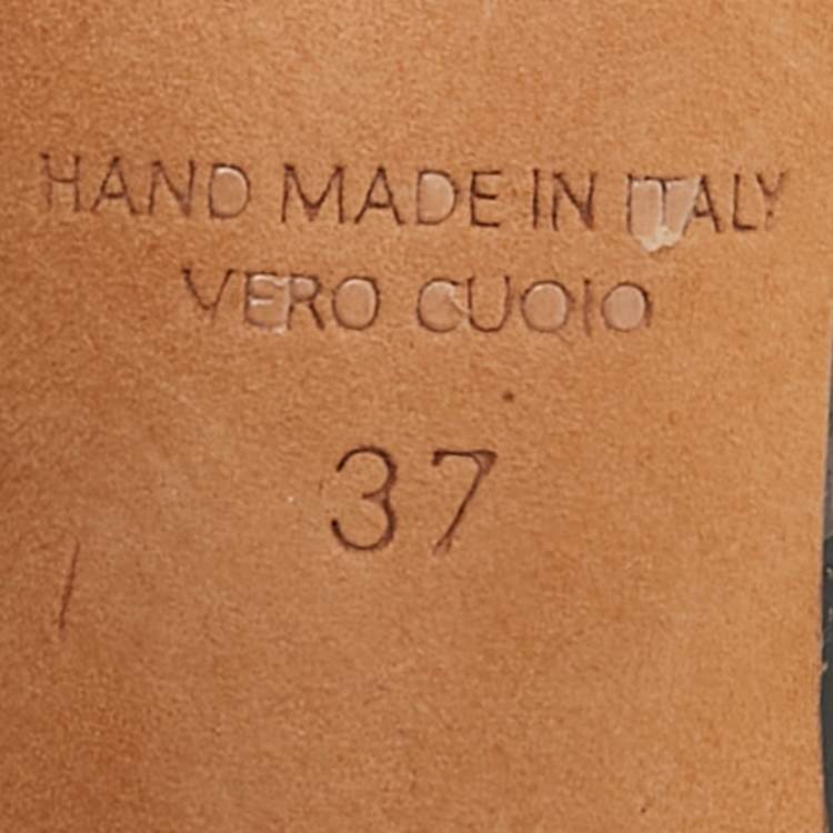 Pre Owned Malone Souliers Missy Size 37 Transparent Patent Leather and PVC Mules