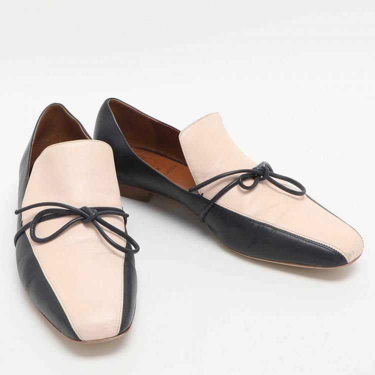 Pre Owned Malone Souliers x Roksanda Celia Size 39 Pink Leather Loafers