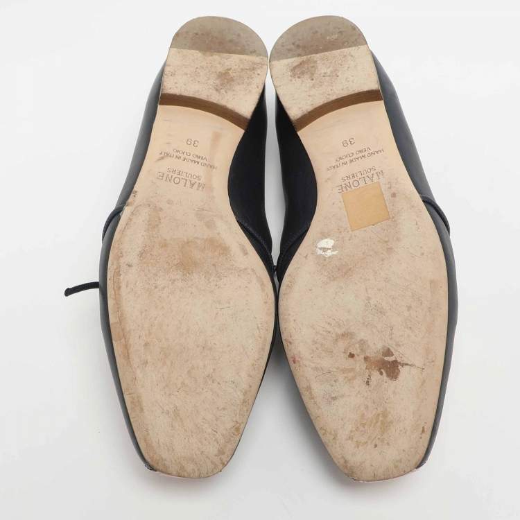 Pre Owned Malone Souliers x Roksanda Celia Size 39 Pink Leather Loafers