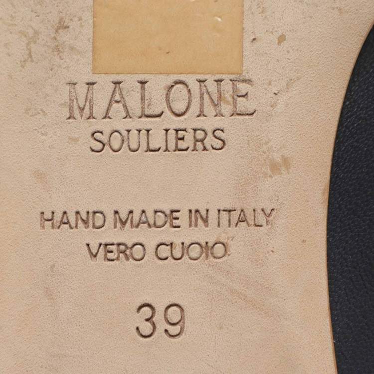 Pre Owned Malone Souliers x Roksanda Celia Size 39 Pink Leather Loafers