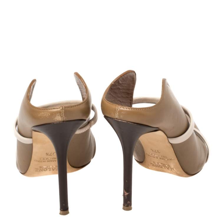 Pre Owned Malone Souliers Beige leather Maureen Pumps Size 37.5