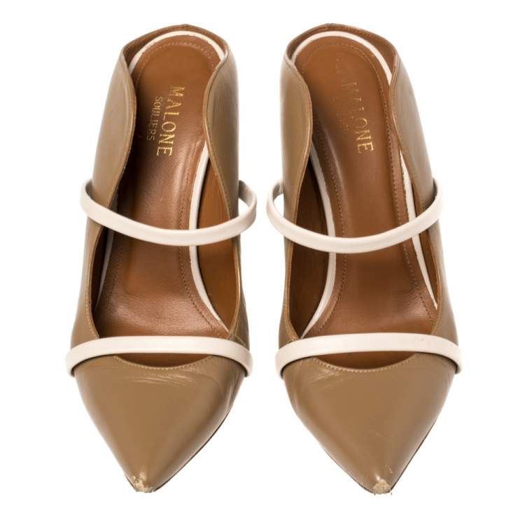 Pre Owned Malone Souliers Beige leather Maureen Pumps Size 37.5