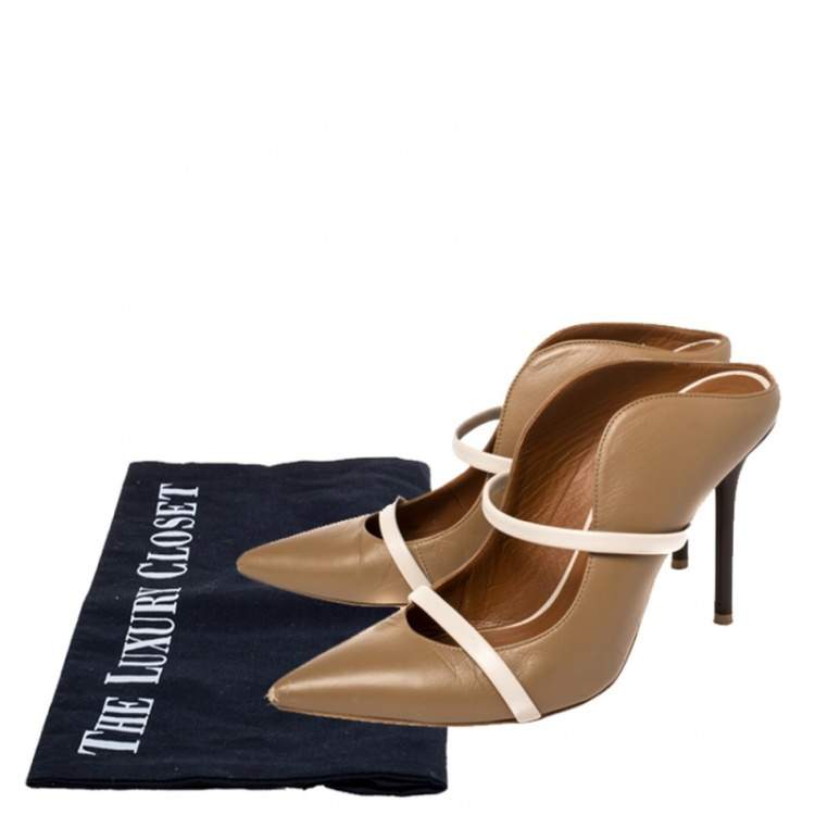 Pre Owned Malone Souliers Beige leather Maureen Pumps Size 37.5