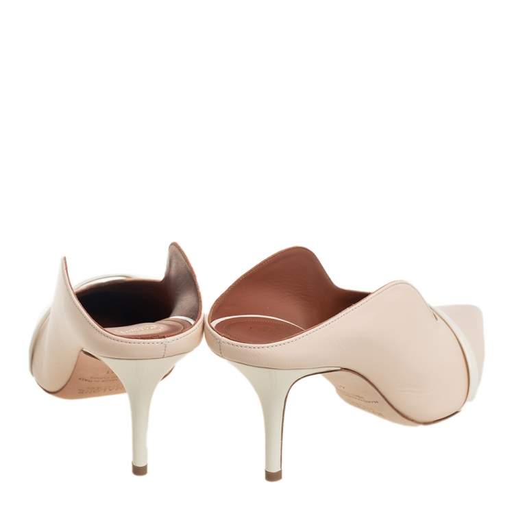 Pre Owned Malone Souliers Beige Patent Leather and Leather Maureen Pumps Size 41